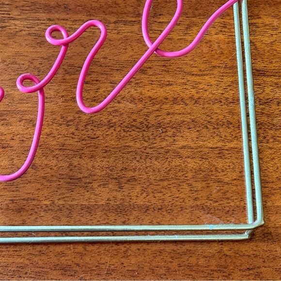 Love You More Gold and Pink Wall Home Decor Script Modern 12”x12” - Picture 5 of 10